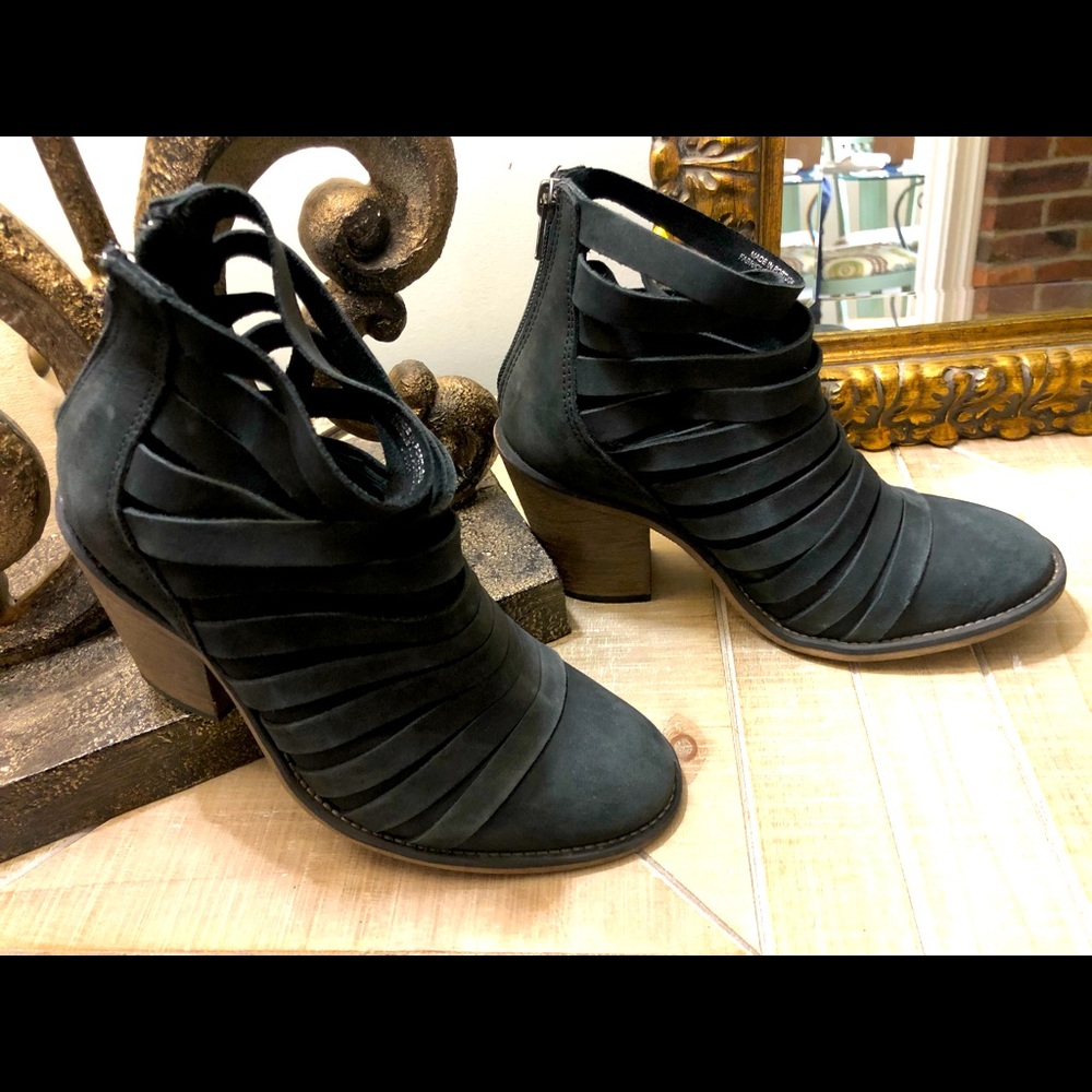 Free People Hybrid Strappy Black Boot